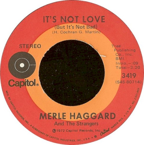 It’s Not Love (But It’s Not Bad)封面