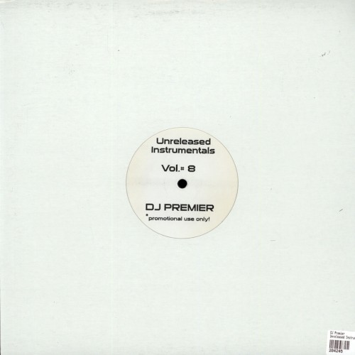 Unreleased Instrumentals, Vol.# 8封面
