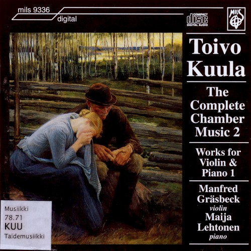 The Complete Chamber Music 2: Works for Violin & Piano 1封面