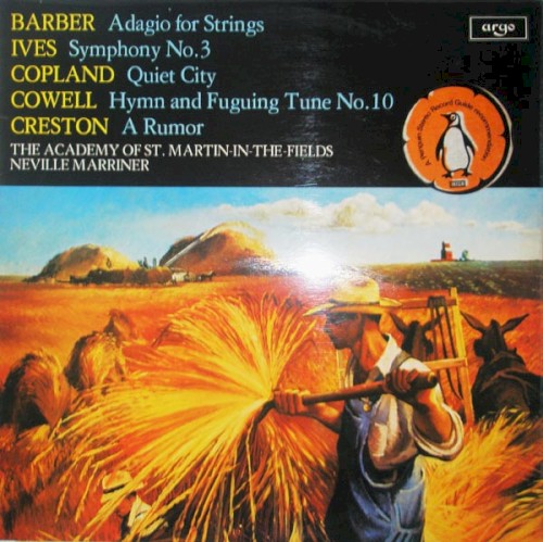Barber: Adagio for Strings / Ives: Symphony no. 3 / Copland: Quiet City封面