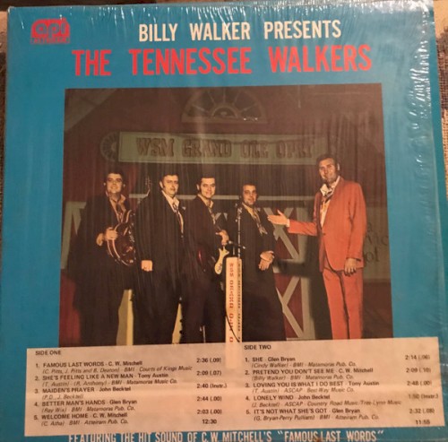 Billy Walker Presents The Tennessee Walkers封面