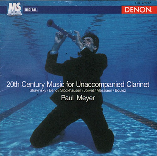 20th Century Music for Unaccompanied Clarinet封面