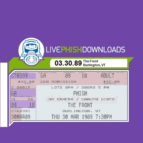 1989-03-30: The Front, Burlington, VT, USA封面