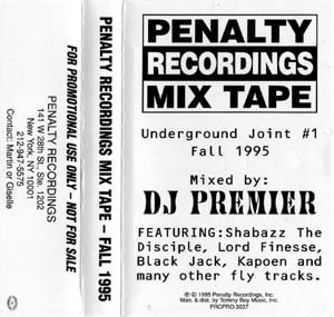 Penalty Recordings Mix Tape - Underground Joint #1 Fall 1995封面
