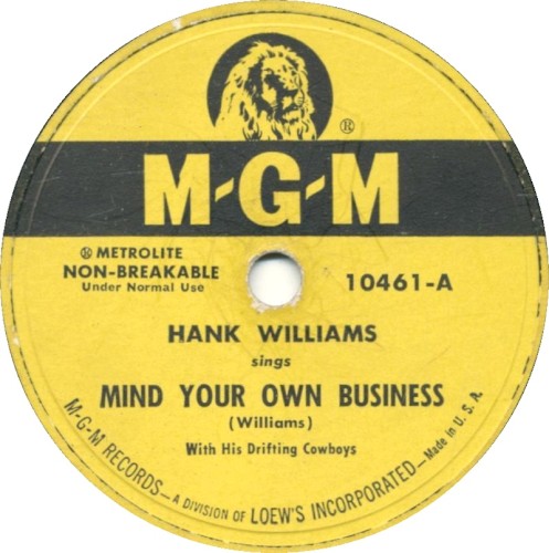 Mind Your Own Business / There'll Be No Teardrops Tonight封面