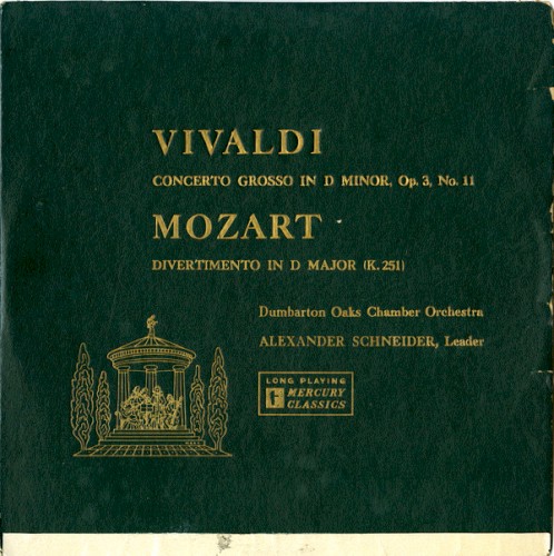 Vivaldi: Concerto grosso in D minor, op. 3 no. 11 / Mozart: Divertimento in D major, K. 251封面