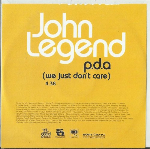 P.D.A. (We Just Don't Care)封面