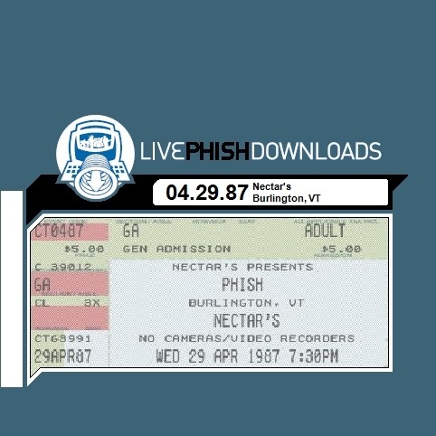 1987‐04‐29: Nectar’s, Burlington, VT, USA封面