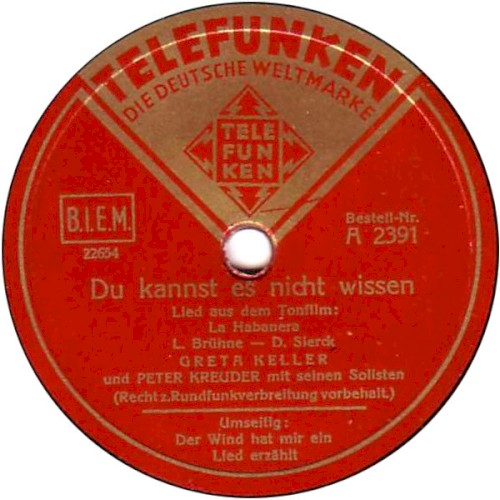 Du kannst es nicht wissen / Der Wind hat mir ein Lied erzählt封面