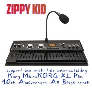 Support Me With This Eye‐catching Korg Microkorg Xl 10th Anniversary All Black Synth封面