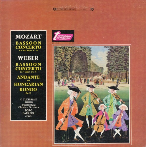 Weber: Bassoon Concerto in F major, Andante and Hungarian Rondo / Mozart: Bassoon Concerto in B-flat major封面