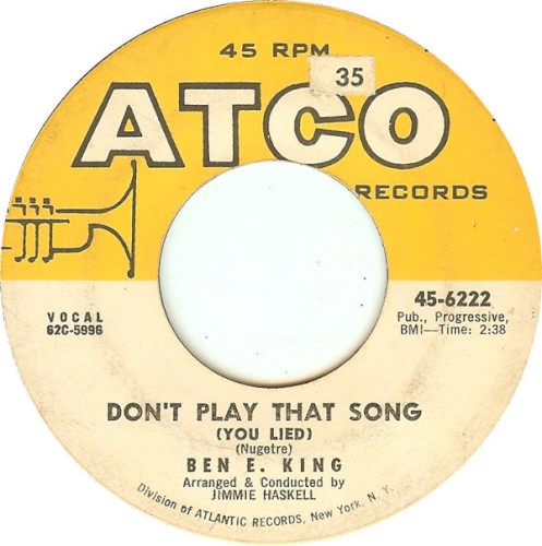 Don't Play That Song (You Lied)封面