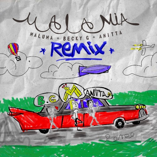 Mala mía (remix)封面