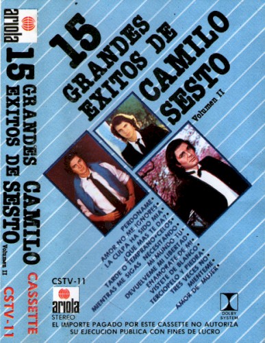 15 grandes éxitos de Camilo Sesto, volumen II封面