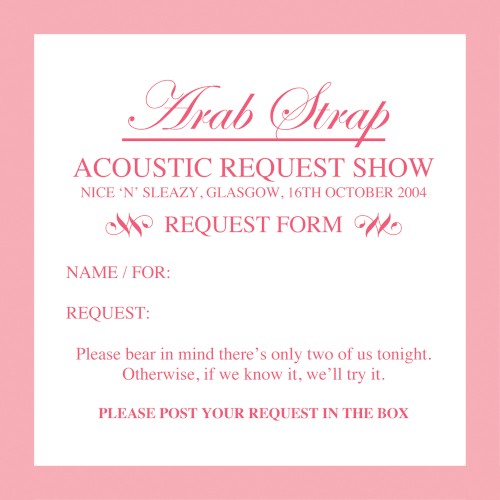 2004-10-16: Acoustic Request Show: Nice 'n' Sleazy, Glasgow, UK封面