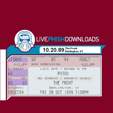 1989-10-20: The Front, Burlington, VT, USA封面