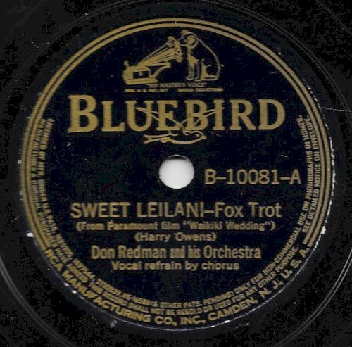 Sweet Leilani / 'Deed I Do封面