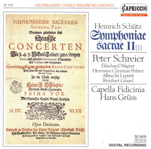 Symphoniae Sacrae II封面