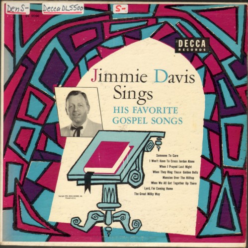 Jimmie Davis Sings His Favorite Gospel Songs封面
