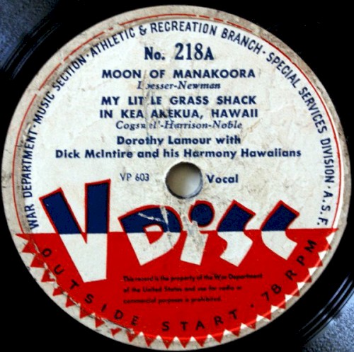 Moon of Manakoora / My Little Grass Shack in Kealakekua, Hawaii / Gulf Coast Blues封面