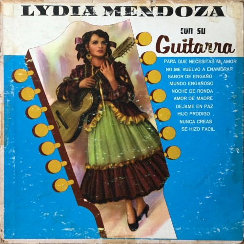 Lydia Mendoza con su guitarra封面