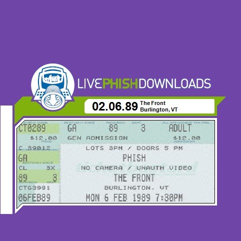 1989-02-06: The Front, Burlington, VT, USA封面