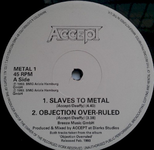 Slaves to Metal封面