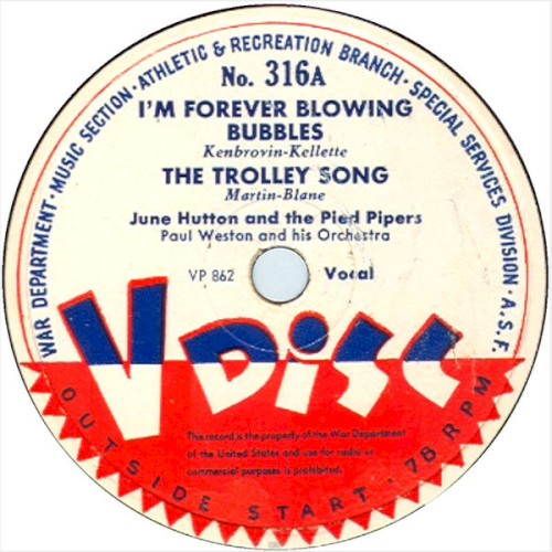 I’m Forever Blowing Bubbles / The Trolley Song / Out of Nowhere / Louise封面