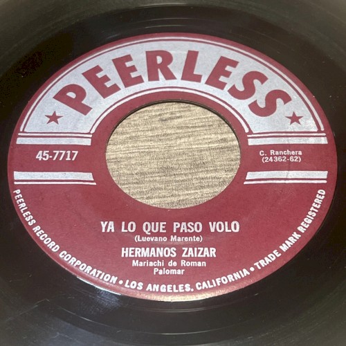 Ya lo que paso volo / Esta tristeza mía封面