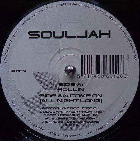 Rollin / Come On (All Night Long)封面