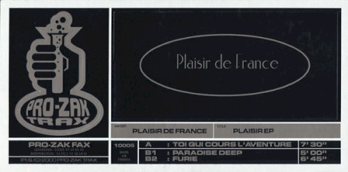Plaisir EP封面