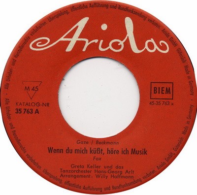 Wenn du mich küßt, höre ich Musik封面