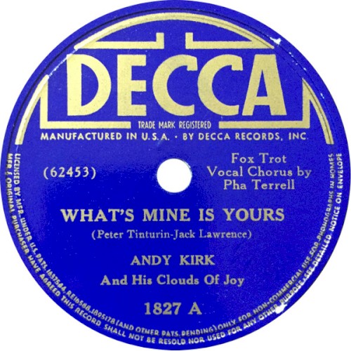 What's Mine Is Yours / It Must Be True封面
