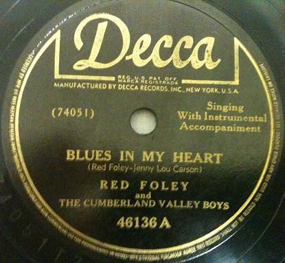 Blues in My Heart / Tennessee Saturday Night封面