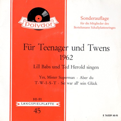 Für Teenager und Twens 1962封面