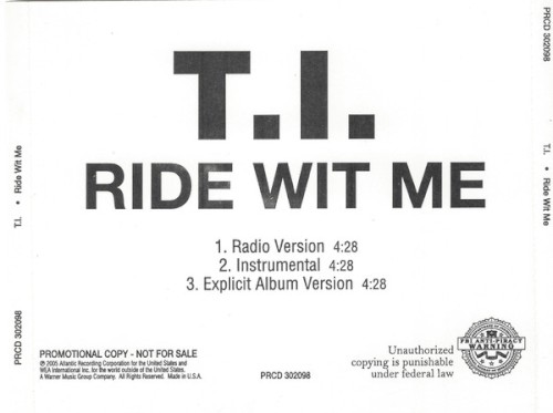 Ride Wit Me封面