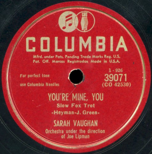 You’re Mine, You / The Nearness of You封面