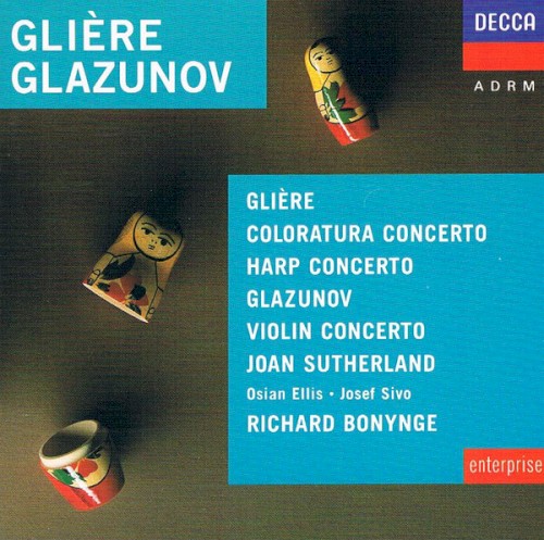 Glière: Coloratura Concerto / Harp Concerto / Glazunov: Violin Concerto封面