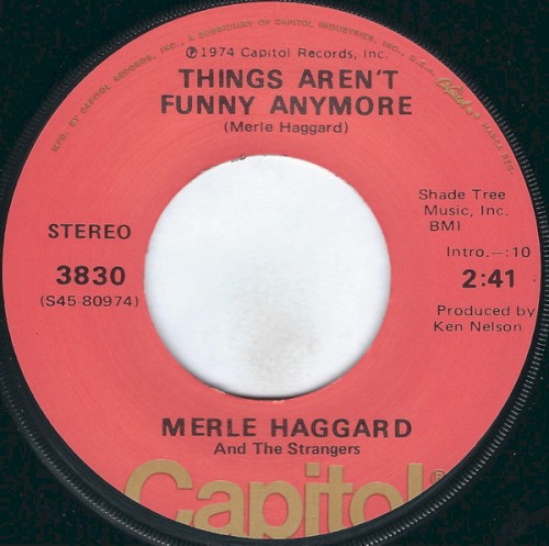 Things Aren't Funny Anymore / Honky Tonk Night Time Man封面