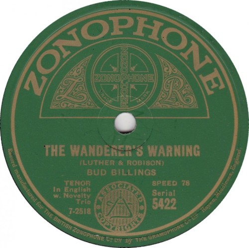 The Wanderer’s Warning / Will the Angels Play Their Harps for Me封面