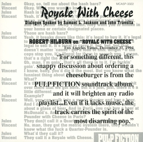 Royale With Cheese封面