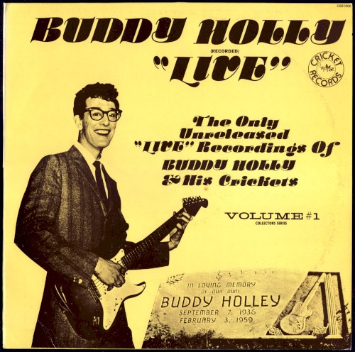 Buddy Holly (Recorded) Live, Volume 1封面