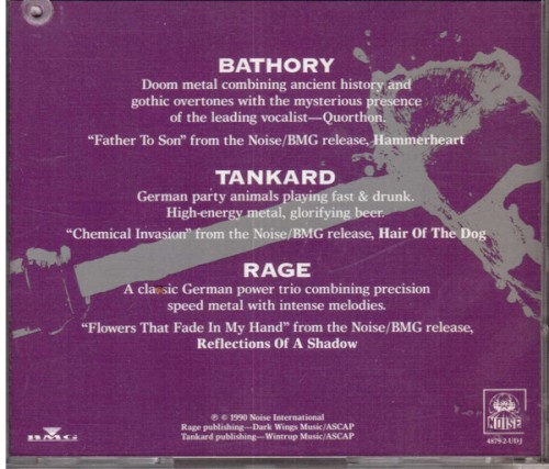 Bathory / Tankard / Rage封面