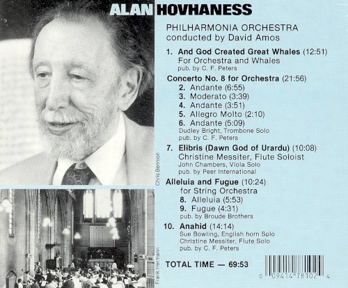 And God Created Great Whales / Concerto no. 8 for Orchestra / Anahid / Elibris / Alleluia and Fugue封面