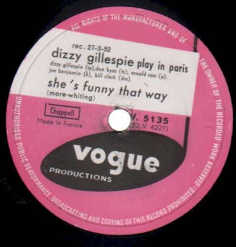 Dizzy Song / She's Funny That Way封面