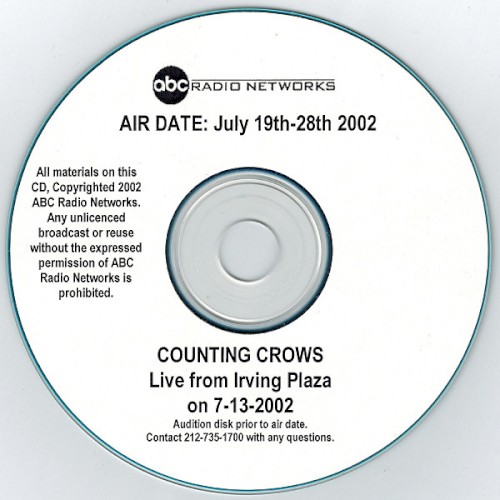 2002‐07‐13: Irving Plaza, New York, NY, USA封面