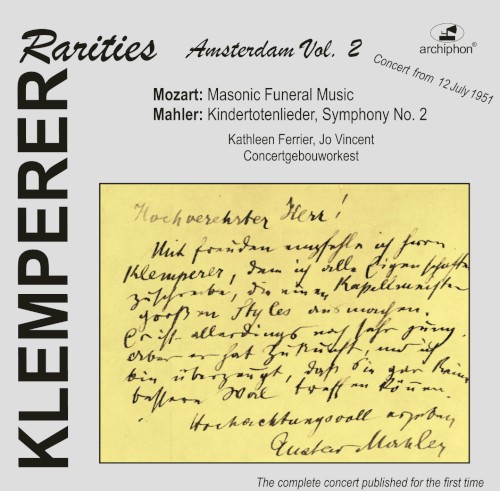 Klemperer Rarities: Amsterdam, Vol. 2 (Live Recordings 1951)封面