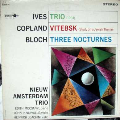 Ives: Trio / Copland: Vitebsk / Bloch: Three Nocturnes封面
