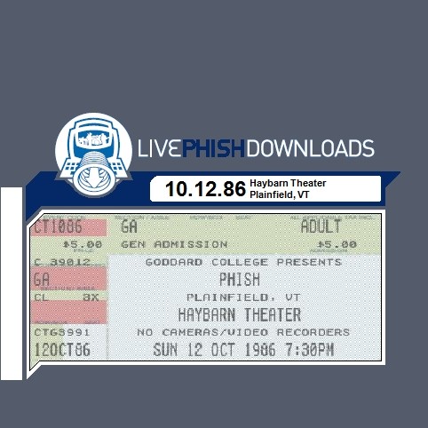 1986-10-12: Haybarn Theater, Goddard College, Plainsfield, VT, USA封面