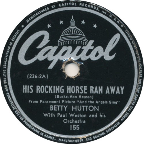 His Rocking Horse Ran Away / It Had to Be You封面